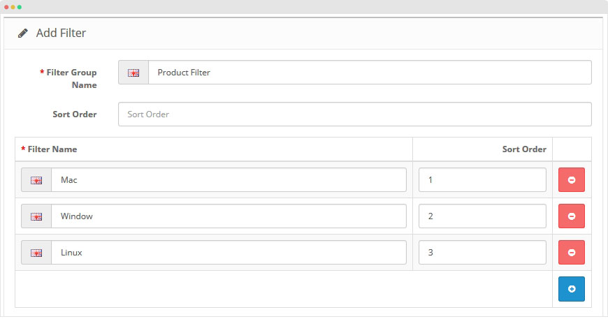 create Cart filer